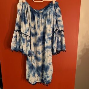 Off the shoulder tie dye dress